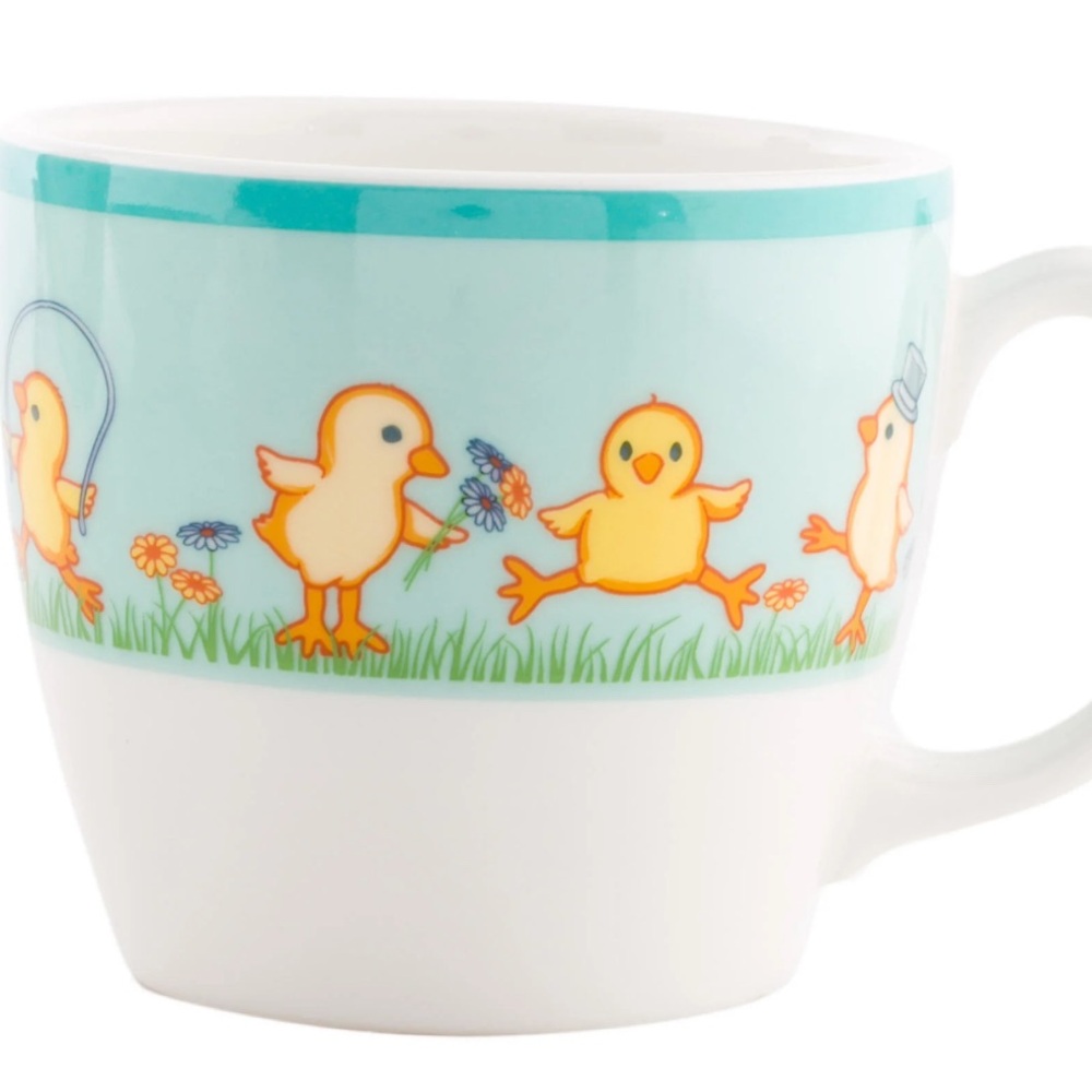 TIFFANY & CO “CHICKS” 3 PIECE PORCELAIN BABY GIFT SET -RARE & NEW/MINT CONDITION - Picture 4 of 15